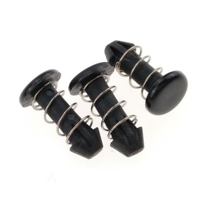 Rivets à ressort en nylon plastique noir pour ordinateur