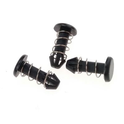 Rivets à ressort en nylon plastique noir pour ordinateur