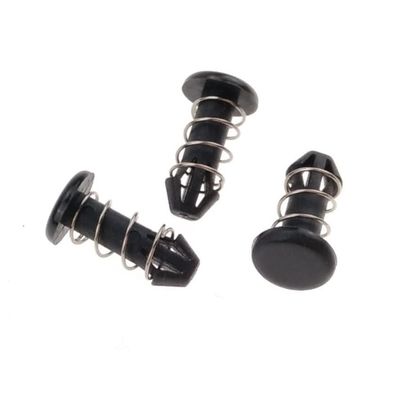 Rivets à ressort en nylon plastique noir pour ordinateur