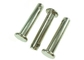 6 x 30 Nickel Flat Head Stainless Steel Clevis Pin With Split Pin Hole DIN 1444 Standard